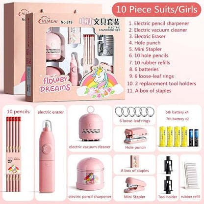 Gilli Electric Stationery Set Pink