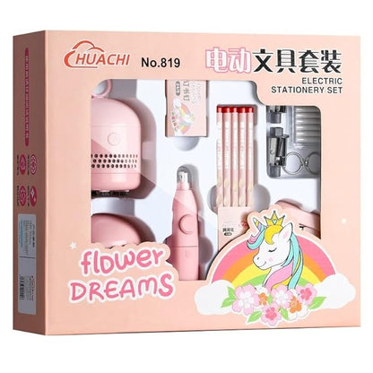 Gilli Electric Stationery Set Pink