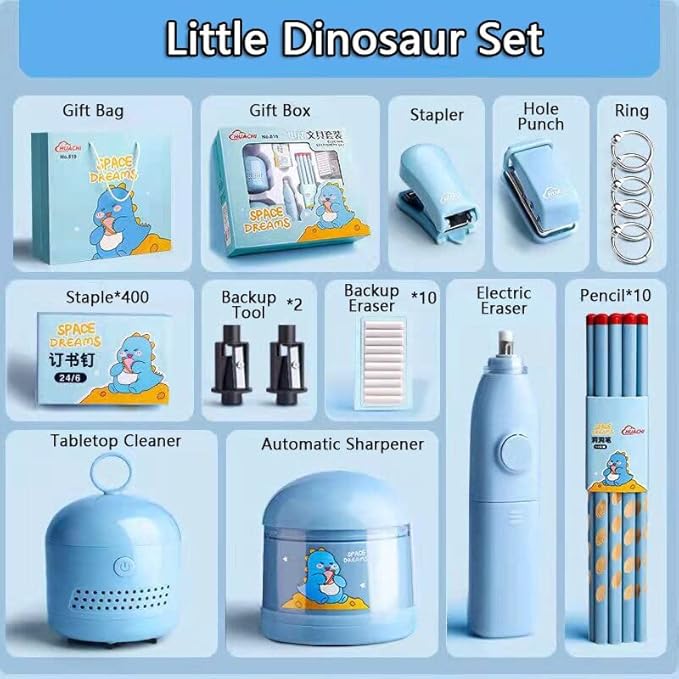 Gilli Electric Stationery Set Blue