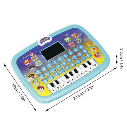 Gilli Educational Learning Kids Laptop Tablet Computer Plus Piano with led Screen Music Fun Toy Activities for Kids Toddlers (Age 1- 6 Year Old) to Learn Alphabet ABC/Numbers/Words (Colour as per stock)