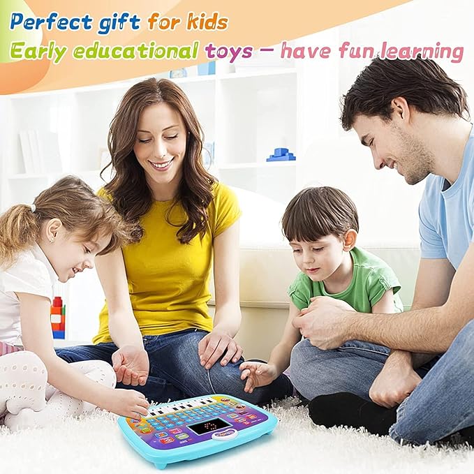 Gilli Educational Learning Kids Laptop Tablet Computer Plus Piano with led Screen Music Fun Toy Activities for Kids Toddlers (Age 1- 6 Year Old) to Learn Alphabet ABC/Numbers/Words (Colour as per stock)