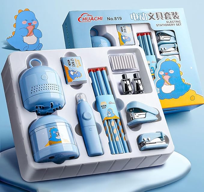 Gilli Electric Stationery Set Blue