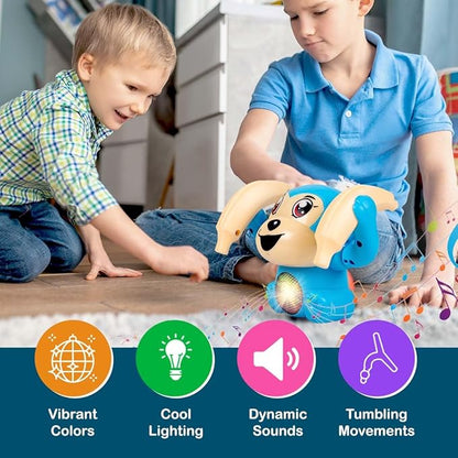 Battery Operated Voice Control Monkey Toy with Musical, Dancing, Spinning,Rolling and Sensor Feature for Gifts/Kids/Babies/Boys/Girls (colour as per stock)