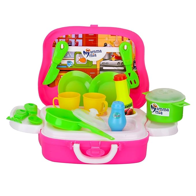 Gilli Kitchen Cooking Pretend Play Set Suitcase Toy