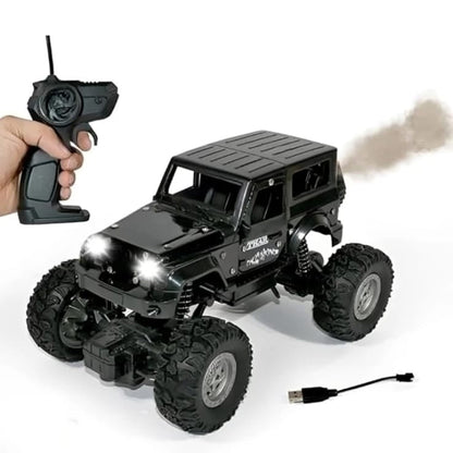 Remote Control Thar Rock Crawler Water Mist smoke High Speed 4 * 4 Toy Car (Colour as per Stock)