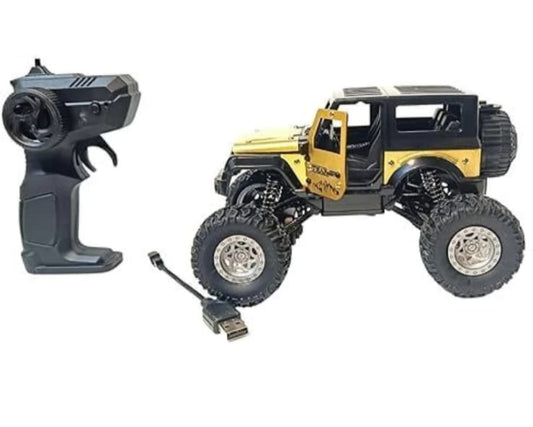 Remote Control Thar Rock Crawler Water Mist smoke High Speed 4 * 4 Toy Car (Colour as per Stock)